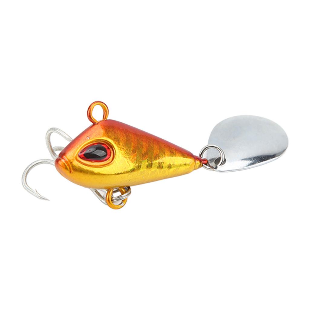 20g Fishing VIB Metal Mini Lures Artificial Hard Fake Bait Night Light VIB Spoon Fishing TackleGolden