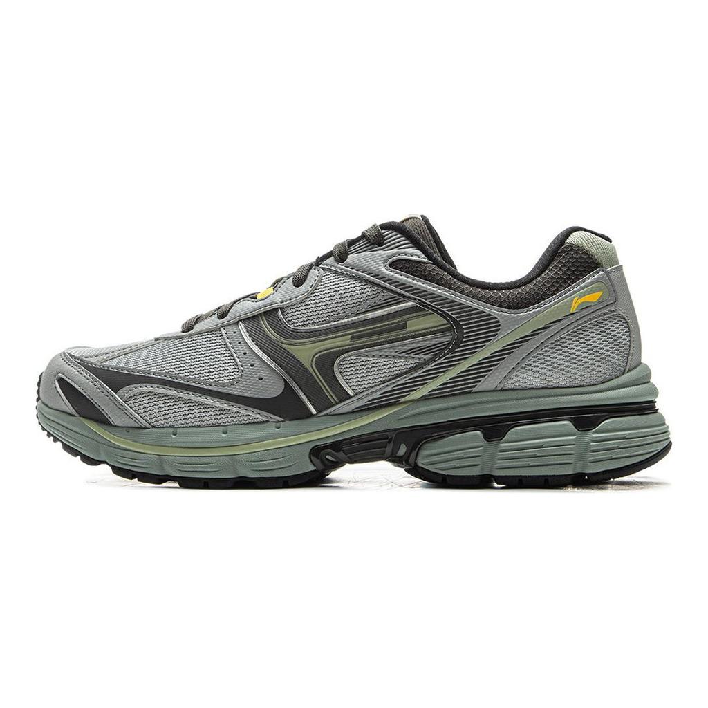 Li Ning Pentium P1000 Low top Running Shoes Men's Gray Green ARSV039-1