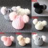 Winter Niedlich Pom Kinder Strickmütze Warm Bommelmütze Baby Beanie Mütze