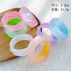 Fashion Lighting Candy Color Water Shine Round Spiral Jelly Good-looking Acrylic Bangle Bracelet Geometric Resin Trend Bracelet
