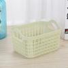 1pc Storage Basket Hollow Portable Sundries Carved Out Rattan Plastic Organizer Container Kitchen Home Office Storage Baskets