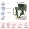 1PC Winter Forest Print Blanket — Made of soft plush flannel, it's perfect for sofas, beds, or loungers. Ideal for home decor an