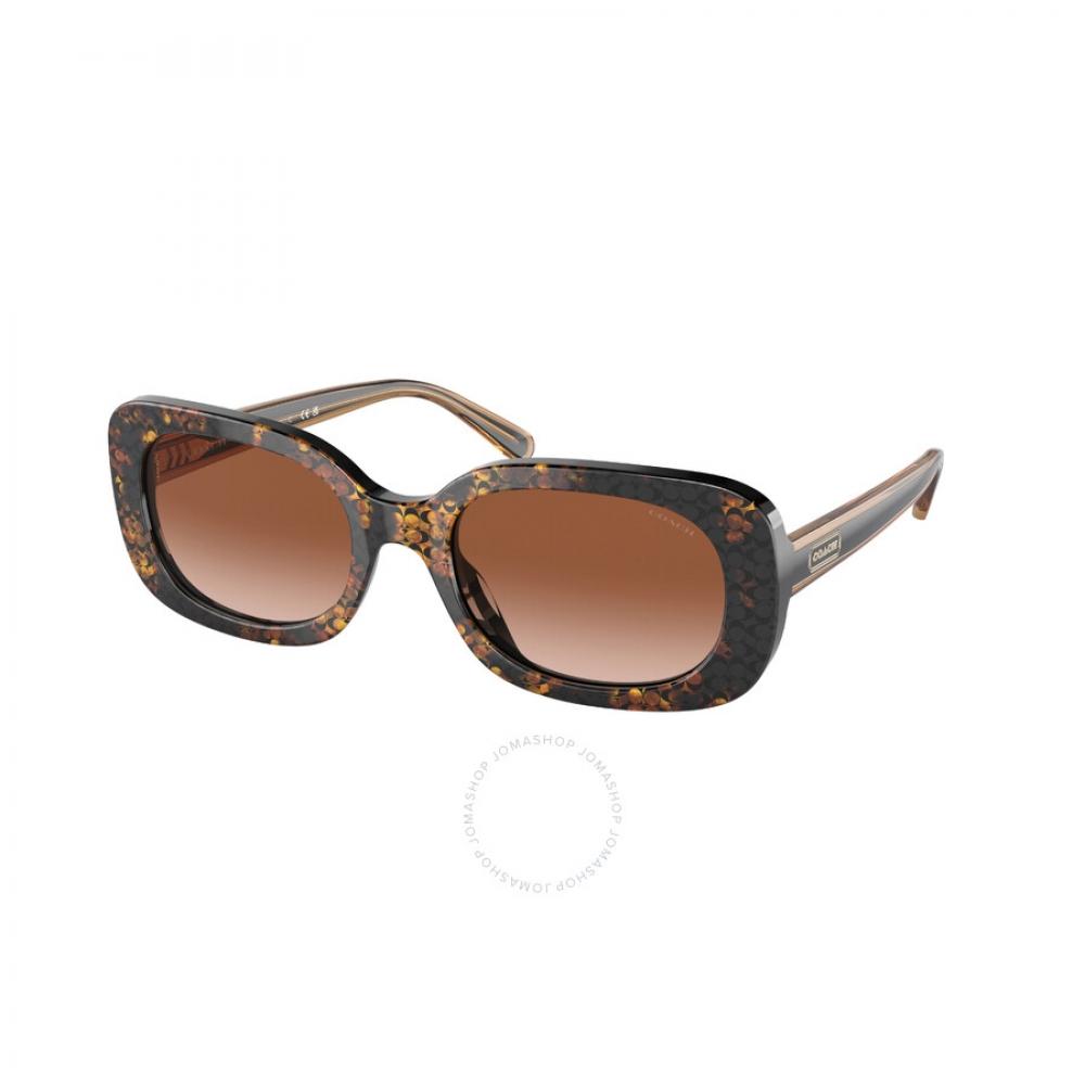 

Coach Brown Gradient Oval Ladies Sunglasses HC8358U 572413 54