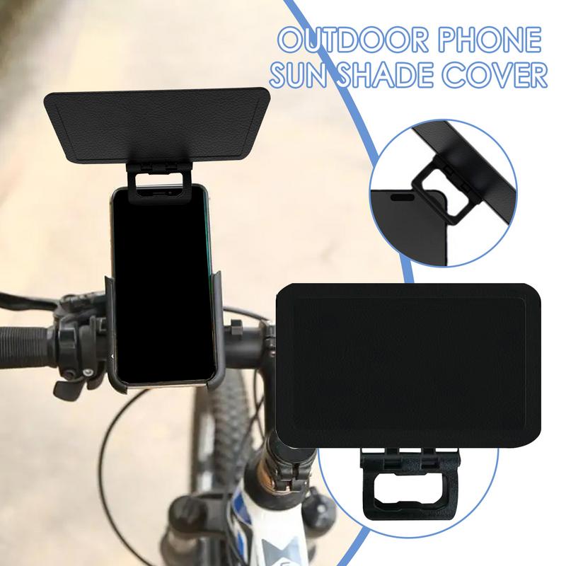 Mobile Phone Sunshade Anti-Glare Sun Shade for Phones Cellphone UV Protection Cover Folding Smartphone Sunshade for Car Bike