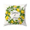 4pcs Navy Lemon Stripe Pattern Cushions Pillowcase Polyester Cushion Cover Throw Pillow Pillowcover Home Car Sofa Decor