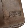 Men's Outdoor USB Chest Bag Crossbody Bag Retro PU Shoulder Bag