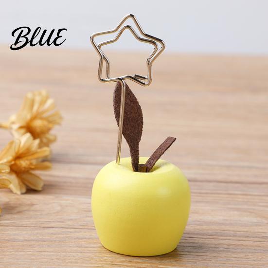 Place Card Stand Cute Mushroom/Fruit Holder Wooden Memo Holder Stand
