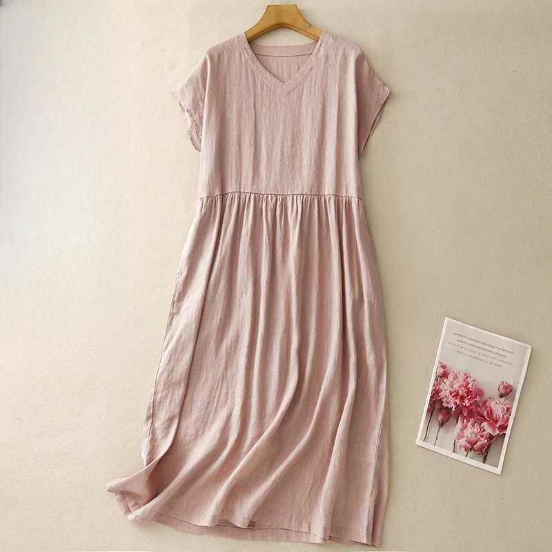 

Женское хлопковое платье с геометрическим принтом 2XL розовый