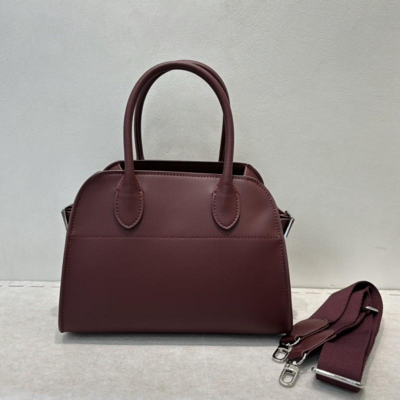 Niche Retro Premium Tote Bag Dong Jie Bai He Same Model Genuine Leather Large-capacity Commuter Portable Single-shoulder