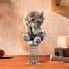 Car Dashboard Figures Auto Interior Figure Decoration 2D Acrylic Auto Interior Decor Cat Shape for Truck RV Desk Nightstand