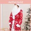 Christmas Santa Costume Set With Hat Beard And Gloves Bag For Holiday Parties And Festive Events