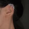 Elegantní náušnice s motýlkem a zirkony: Náušnice z mědi pozlacené zlatem bez piercingu