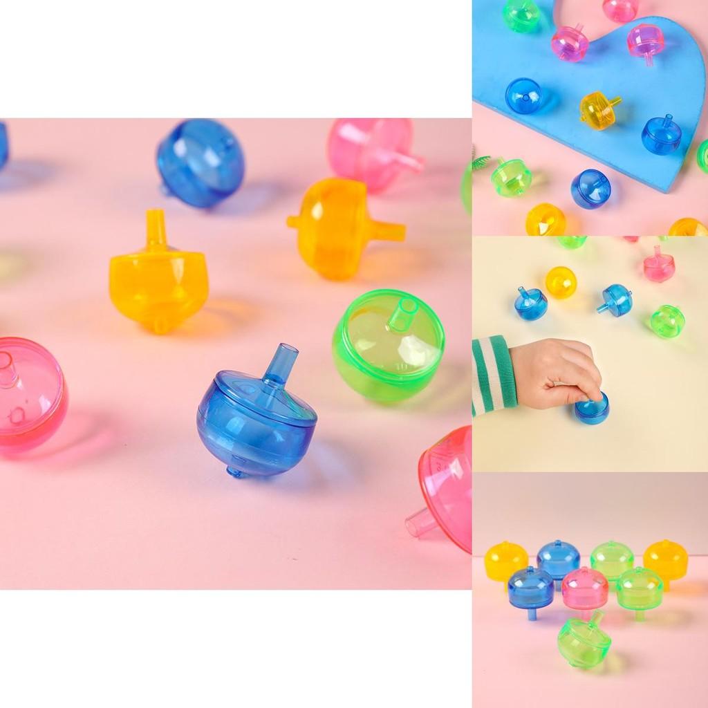 Classic Transparent Gyroscope Toy For Kids Plastic Handheld Creative Gift For Children