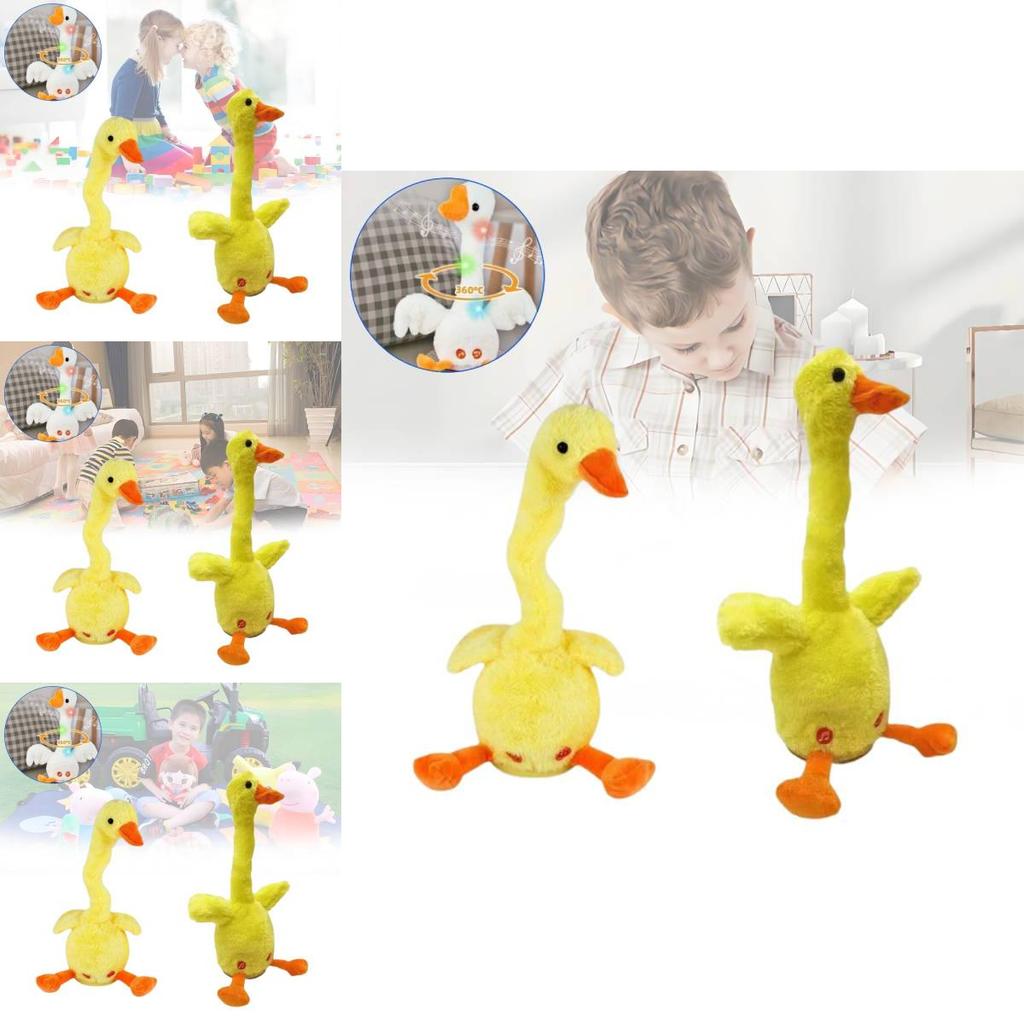 Adorable Talking Duck Plush Toy Funny Talking Neck Duck Gift For Christmas Celebration