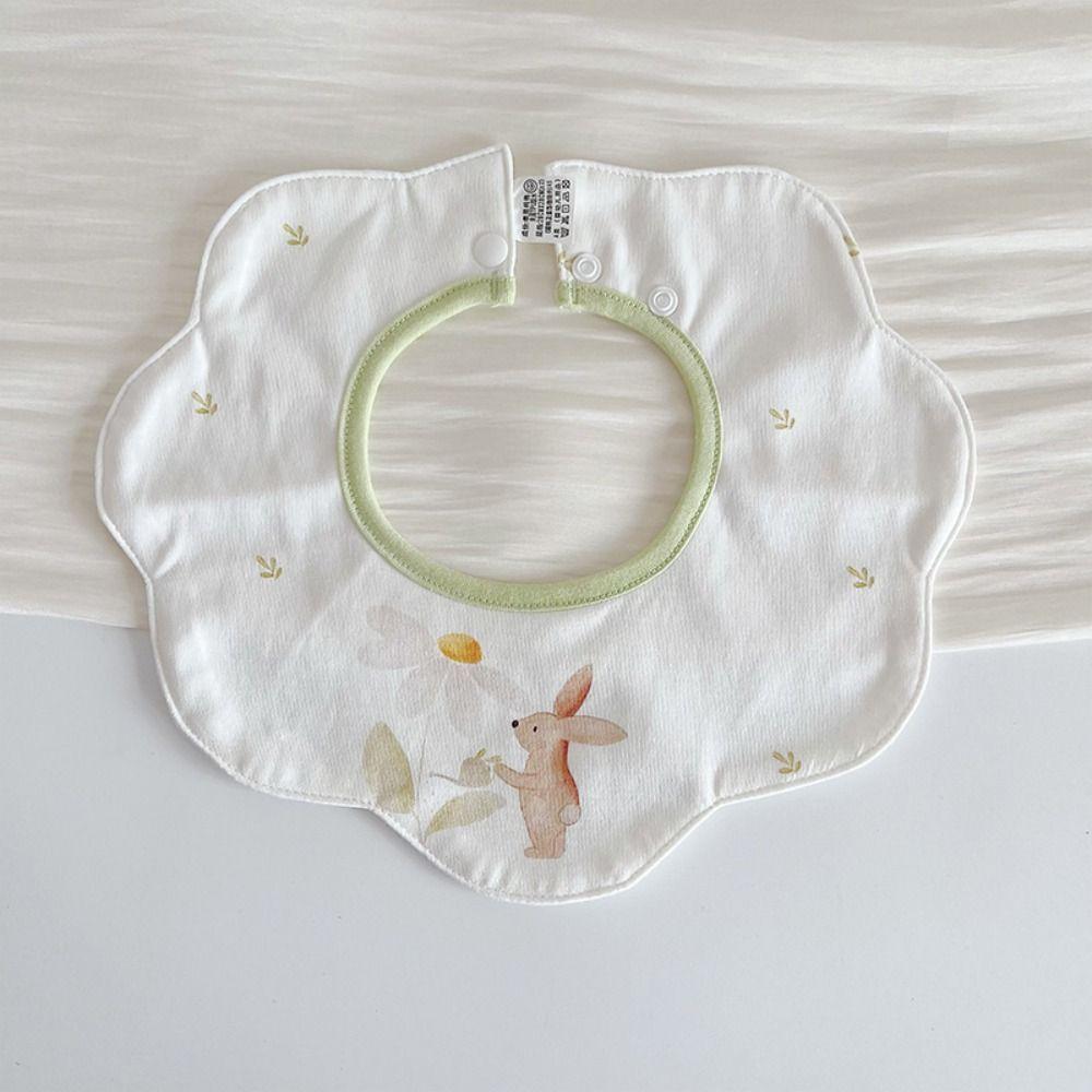 Cartoon Anti-vomiting Bibs Cotton Yarn Baby Drooling Bibs Sweet Saliva Towel  Feeding Accessories