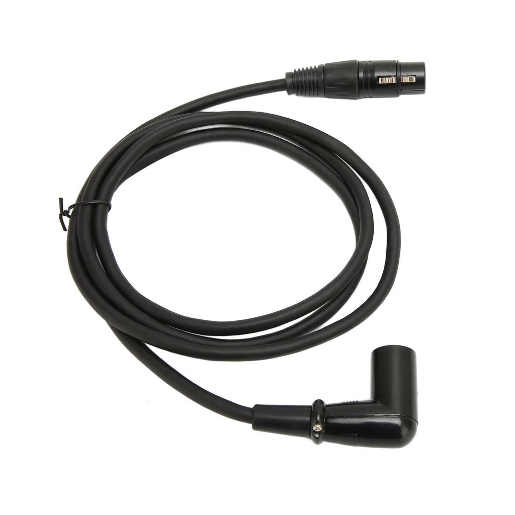 XLR Sound Cable Right Angle Male To Female Silver Plated 3 Pin XLR Microphone Cord for Speaker Amplifier 4.9ft