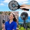 Mini Standing Fan Portable Hand Fan with Stand for Desk
