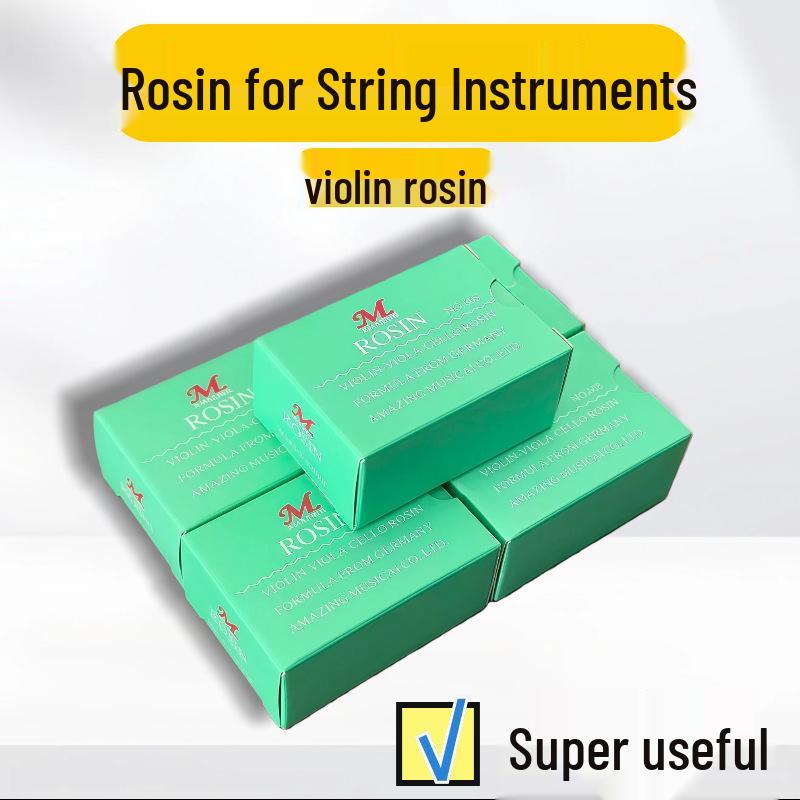 Universal Green Violin & Erhu Rosin: Enhances Sound Quality, Reduces Dust for String Instruments