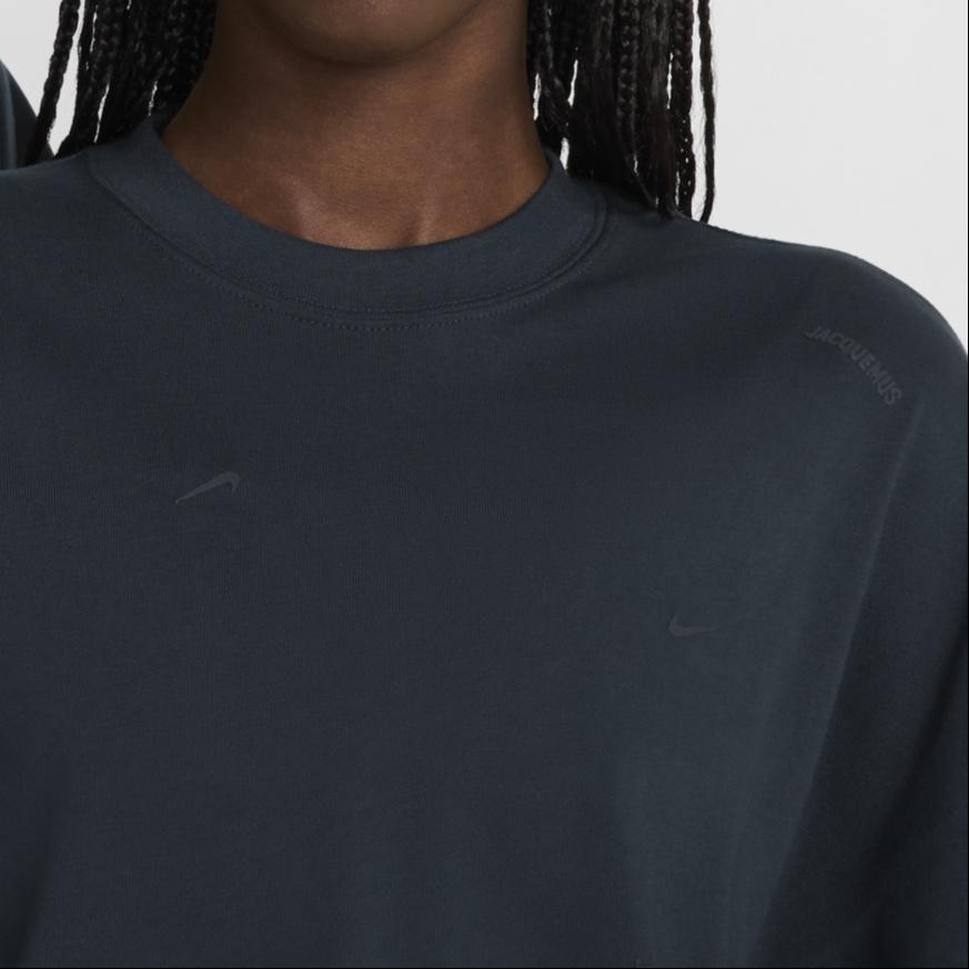 Nike X Jacquemus Short Sleeve T-Shirt Asia Sizing 'Dark Obsidian' Men's HF7112-475