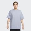 Nike Solid Crew Neck Pullover Short Sleeve T-Shirt Men Tops Bright-Steel-Blue DX0188-493