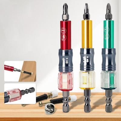 Dual-purpose Magnetic Screwdriver Bits Portable Woodworking Socket Wrench 3in1 Socket Wrench