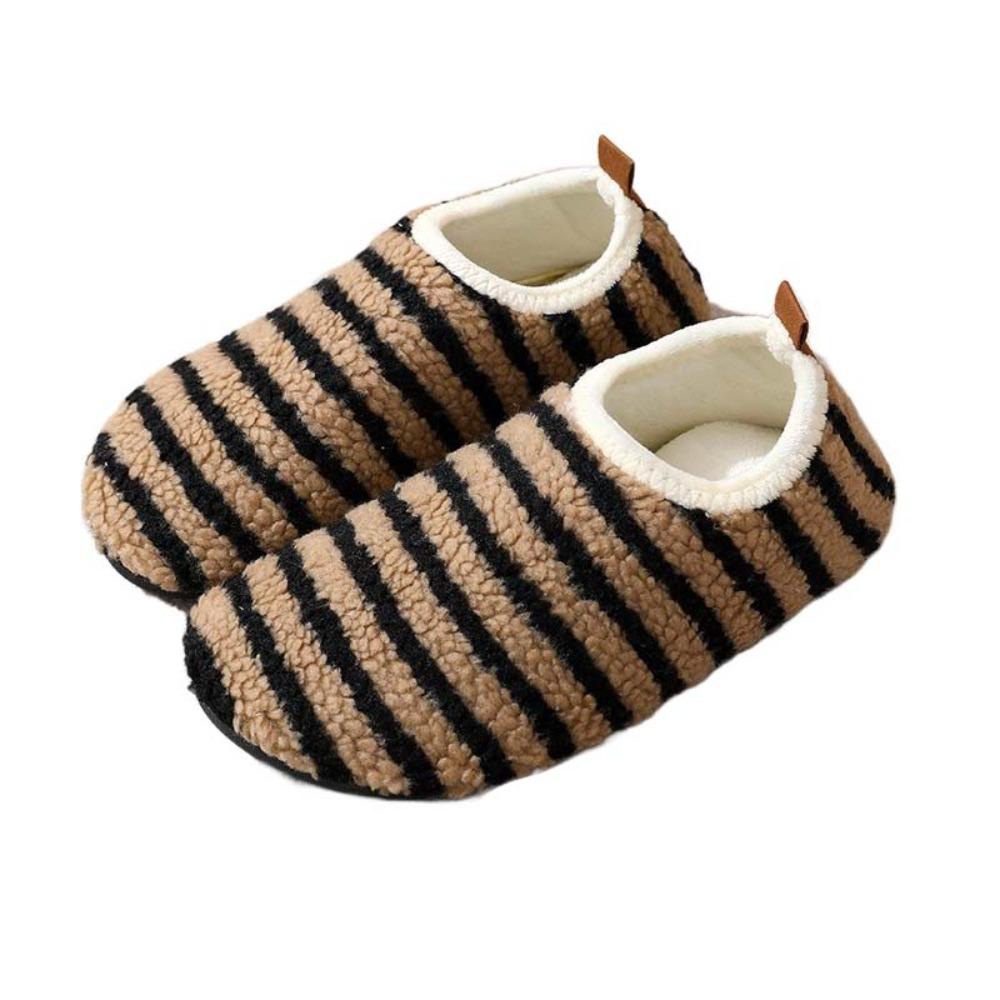Stripe Warm Plush Socks Thicken Winter Plush Floor Socks Fashion Thermal Shoes Socks  Indoor EU38-39