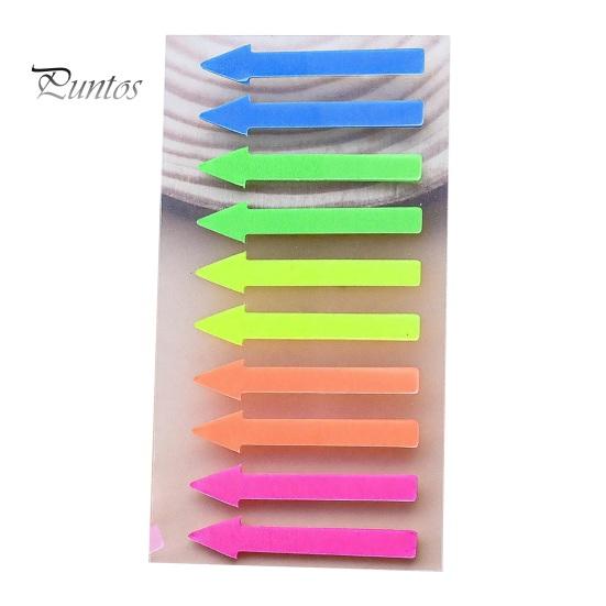 File Marking Tags Arrow Index Tab Stickers, Translucent PET Page Markers, Journaling Supplies Colorful Sticky Flags for Organizing Book And Self Stick