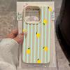 Zitronenstreifen Muster Handyhülle Für iPhone 17 Pro Max 16 15 14 13 12 11 Pro 14 15 Plus 17 Air Stoßfest Silikon Weiche Abdeckung