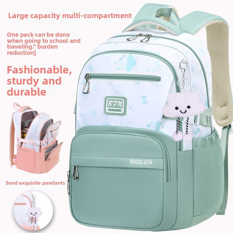 School Pendant Clouds Backpack Middle School Breathable Fabric Commuting Travel