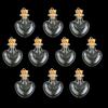 200Pcs Glass Cork Bottle Glasses Ampoules Wool Bottle Pendants Heart Form