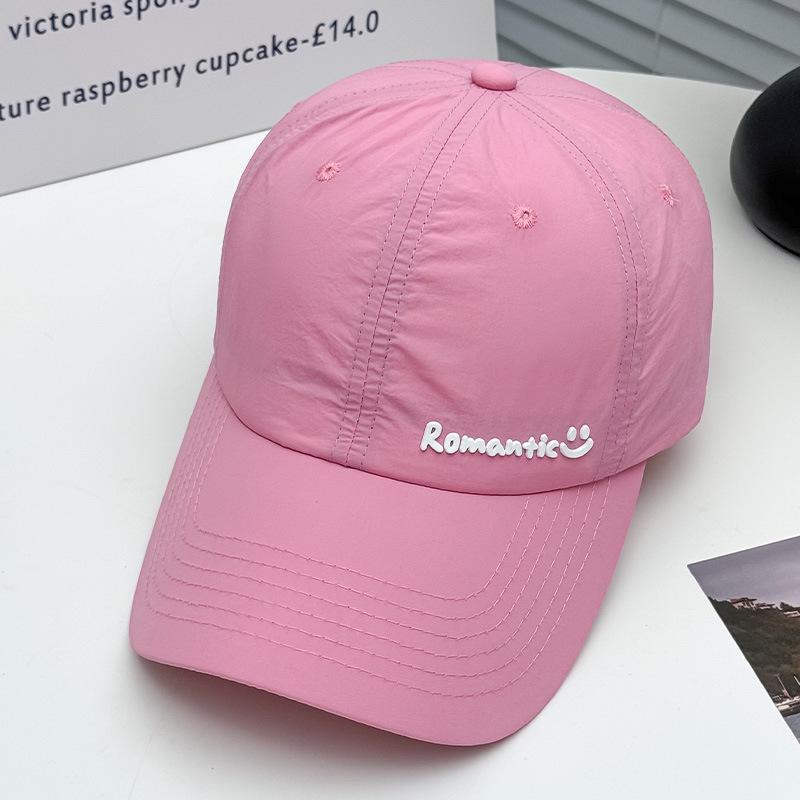 Letter Versatile Face Small Baseball Hat Female Spring and Autumn Student Quick Drying Sun Hat Sports Sunscreen Cap
