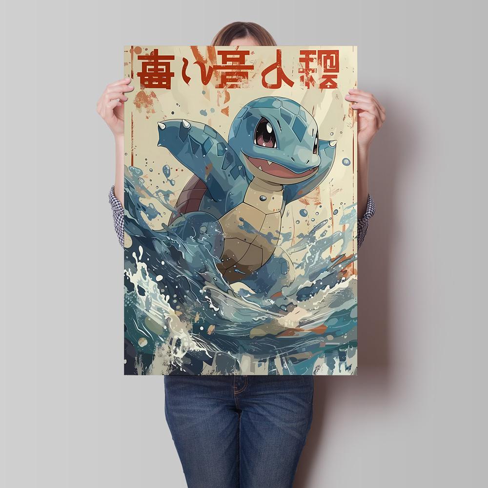 Classic Anime Pokemon Squirtle Latios Poster Hd Canvas Prints Cartoon Character Home Living Room Wall Decorative Holiday Gift