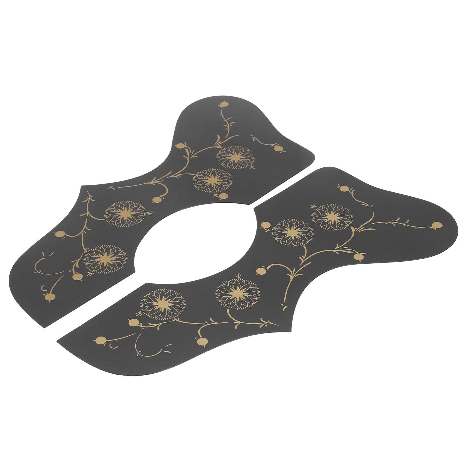 

2 шт., медиатор для гитары, защита от царапин, накладка для струнного инструмента, пластиковая защитная пластина(черный )