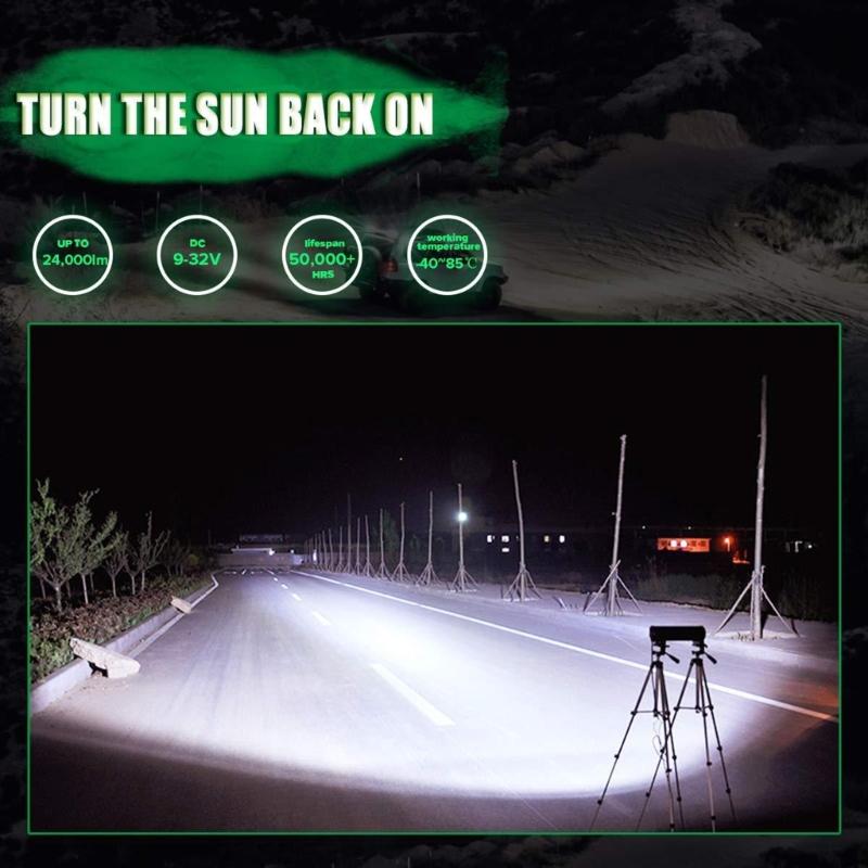 240W LED Work Light Bar 12 Inch for Trucks and SUVs with Wide Beam Angle and Easy Installation Fishing and Camping Trips
