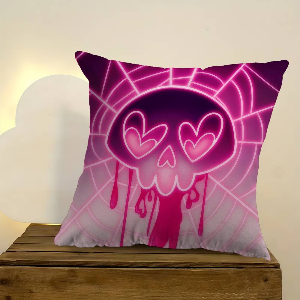 Federa Cuscino Personalizzata Anime H-Hazbin H-Hotel Angel Dust Decorazione Camera da Letto Bambini Festa Selvaggia Federa Regalo Compleanno Bambino Doccia