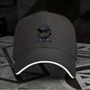 New 1pc, Adjustable Sandwich Baseball Cap with Blue Shoe Print, Lightweight Printed Women's Hat, Blue Shoe Men's Trendy Cap, Ide