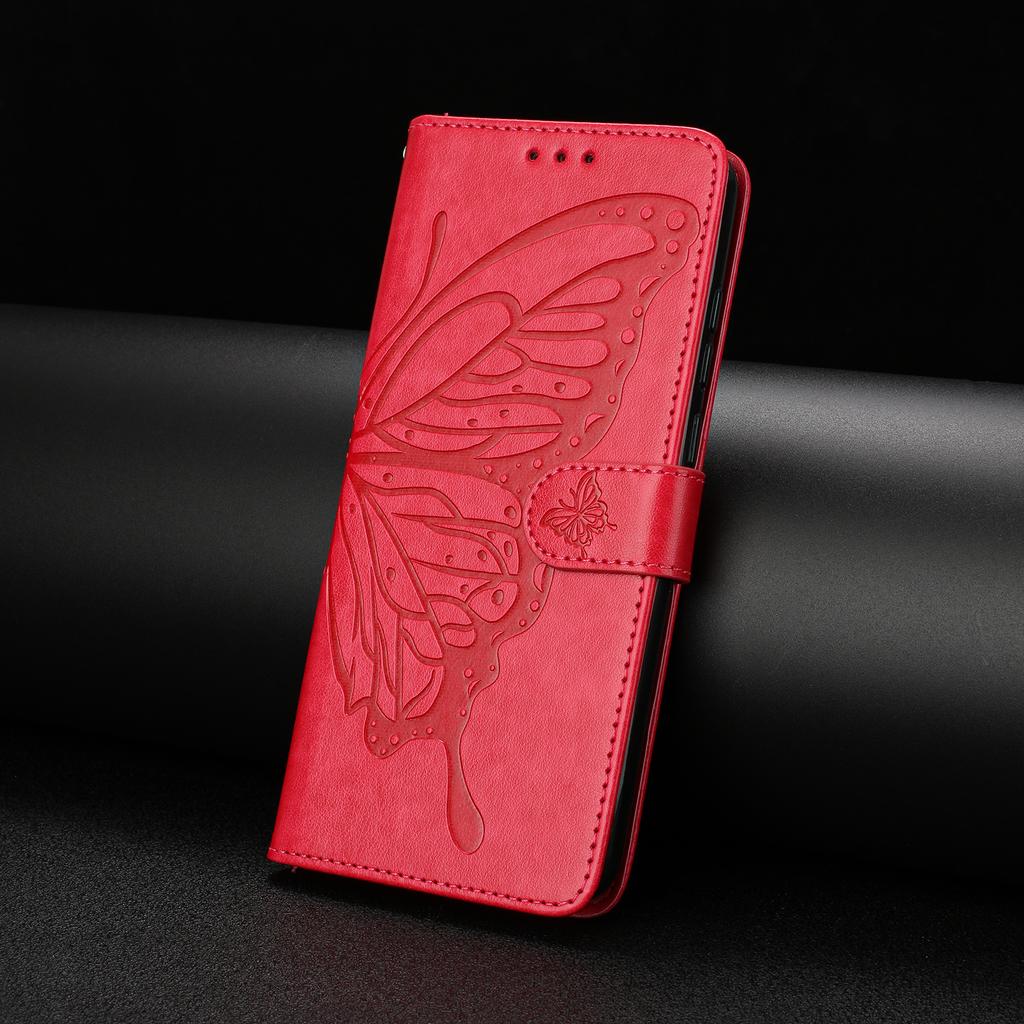 For Motorola Edge 60 Fusion 5G Case Butterfly Imprinted Wallet Stand PU Leather Flip Phone Cover with Strap
