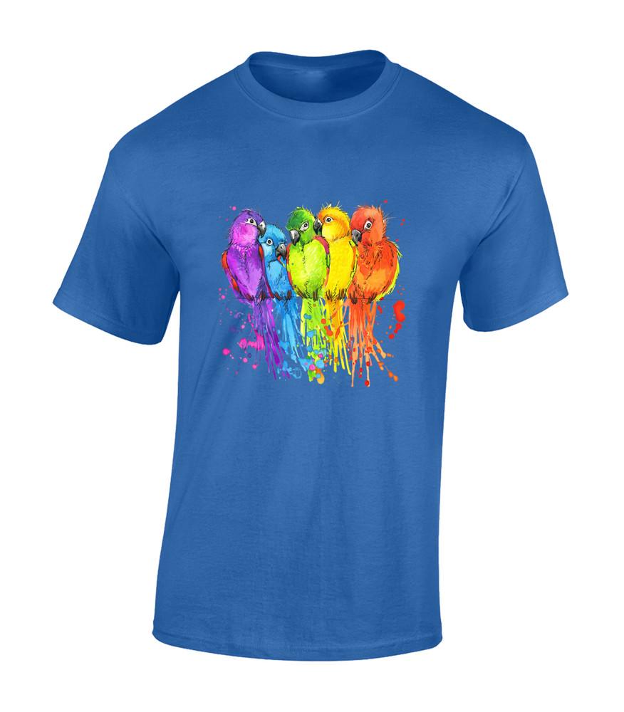 Paintsplash Parrot Cool Animal Lover Fashion Design Unisex T-Shirt Unisex T-Shirt S