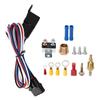 12V Electric Radiator Fan Thermostat Control Relay Wire Kit Complete for Cars Trucks Buses