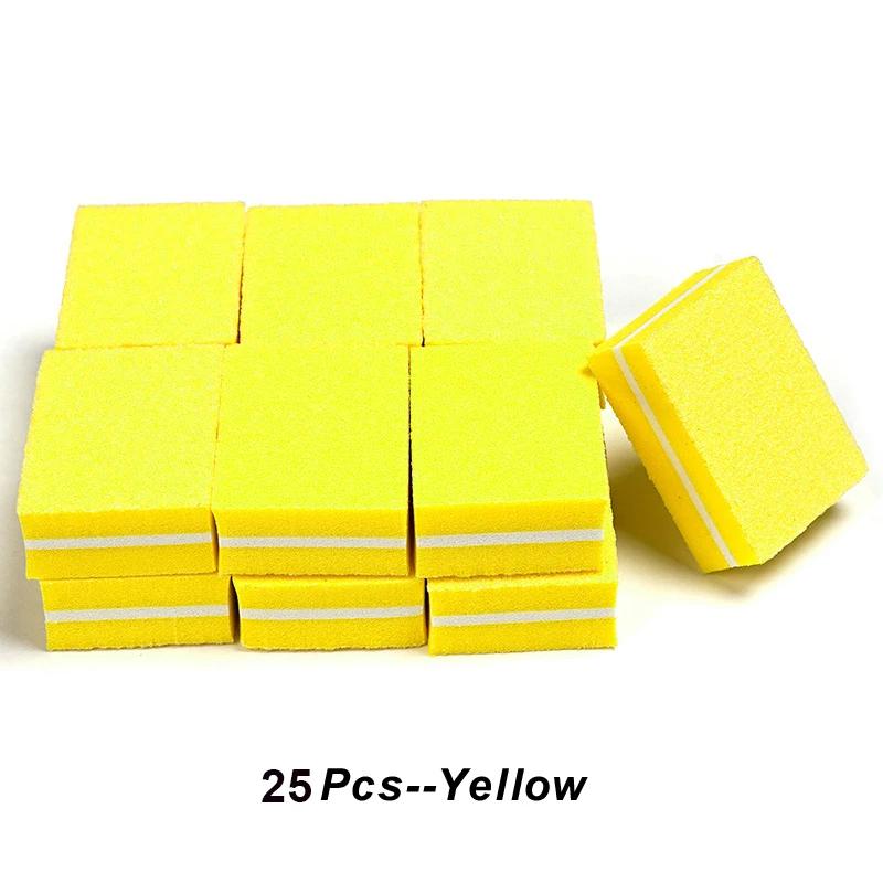 10/25/50Pcs Colorful Mini Nail Files Acrylic Nails Double Side 100/180 Grit Emery Boards For Professional Manicure Pedicure Tool