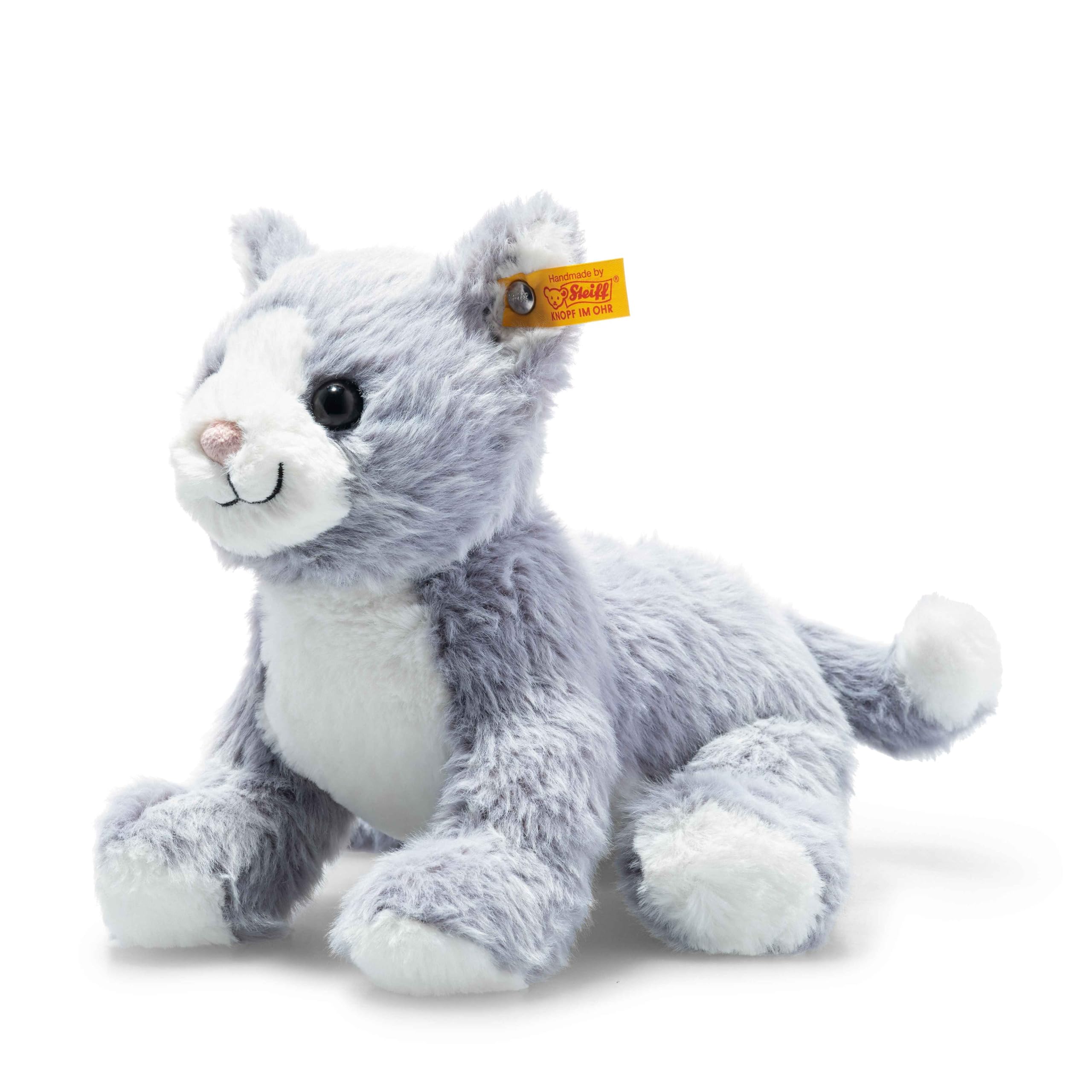 Steiff Cuddly Friends Cathy the Cat, Blue, 26cm, 067051 [Official Japanese Retailer]