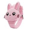 Cute Cartoon Silicone Rabbit Watch for Kids Waterproof Silicone Watch for Girl and Boy
