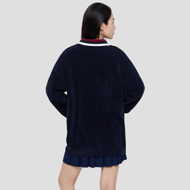 Gap Women's Logo Embroidered Chenille V-Neck Knit Cardigan