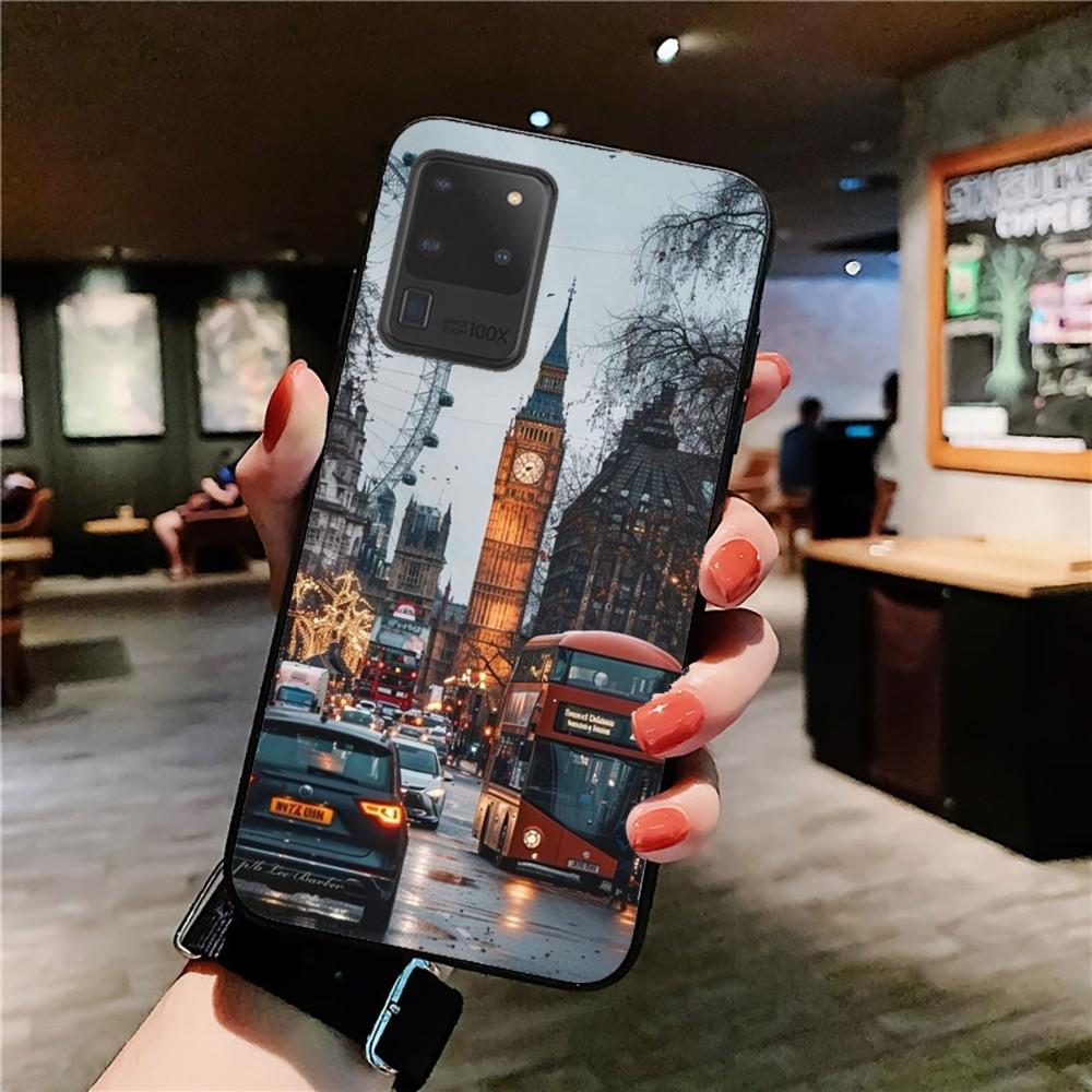London Bus England Telephone Phone Case For Samsung S 9 10 20 21 22 23 30 23 24 plus lite Ultra FE S10lite Fundas