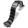 GX56/GWX56 Watch Band + Metal Bezel Case Strap for Casio G-Shock GXW56/GWX56BB -Stainless Steel Silver/Black + Replacement Tools