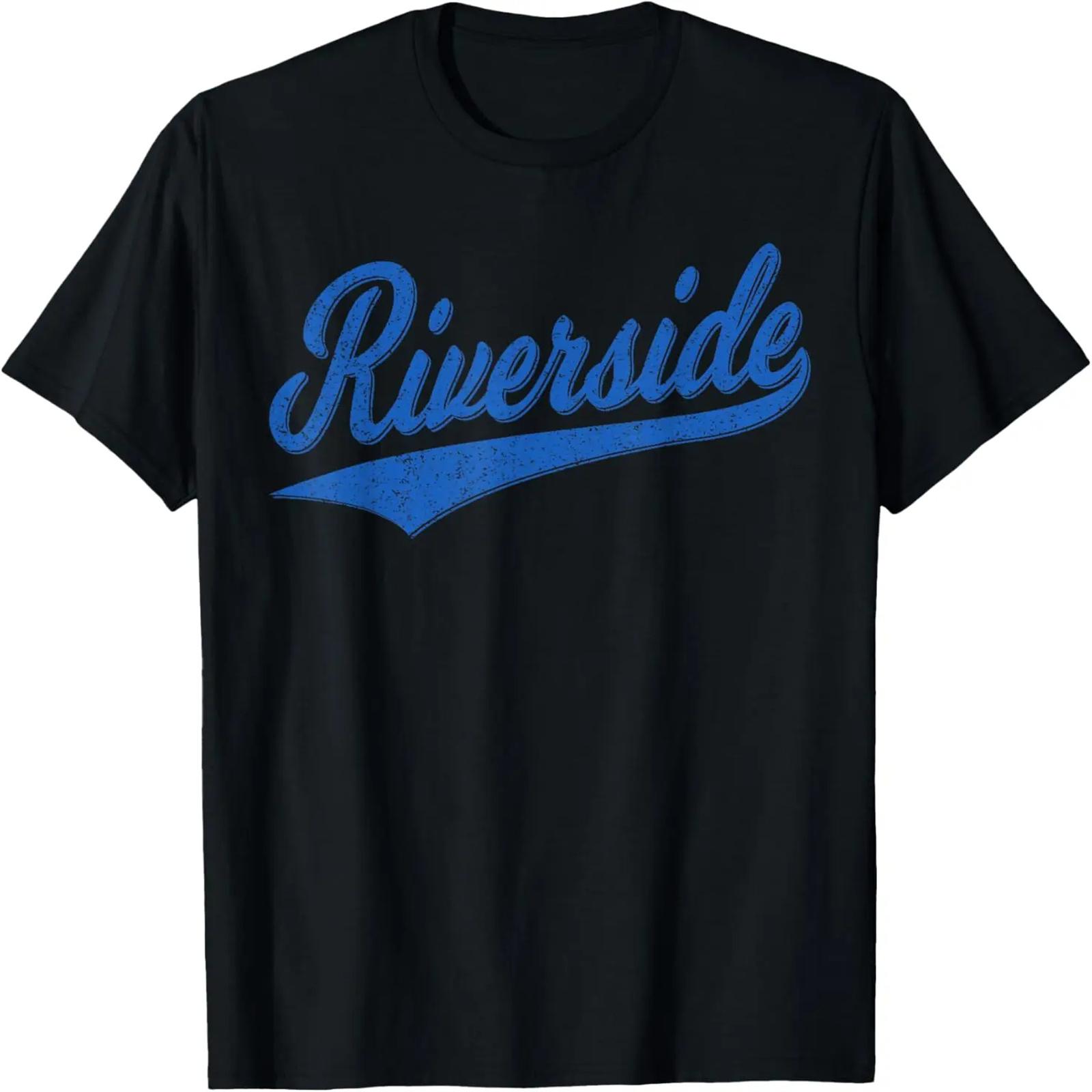 RIVERSIDE CALIFORNIA VARSITY SCRIPT КЛАССИЧЕСКАЯ СПОРТИВНАЯ ФУТБОЛКА S