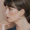 New Trendy Personality Round Spiral Leaf Earrings, Women Exaggerated Design Earrings Earrings, Fine Jewelry Acero Inoxidable