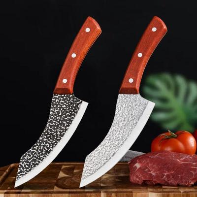 Faca de chef de aço inoxidável de 6 polegadas para cortar carne, faca de cozinha, ferramenta de cozinha com caixa de presente