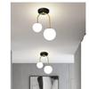 Nordic Glass Ball LED Ceiling Light Lamps For Aisle Corridor Balcony Hallway Bedroom Clockroom Home Decoration Indoor Lighting