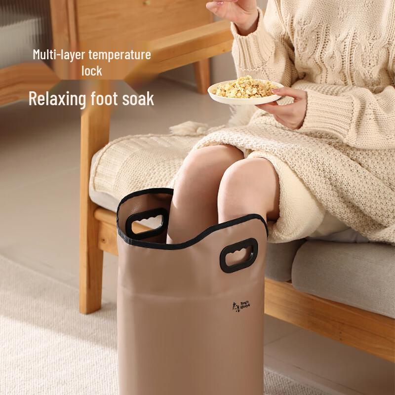 Portable Over-Knee Thickened Folding Foot Bath